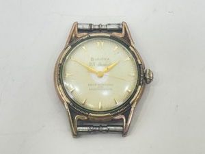 Vintage Gold Plated Boliva 23 Jewel Self Winding Six Adjustment Watch Face