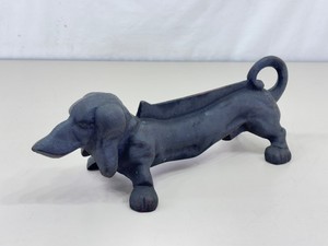 Vintage Cast Iron Dachshund Bootjack Cleaner