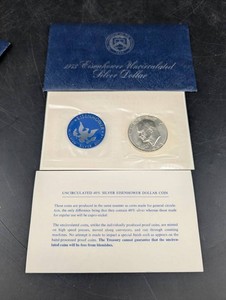 1973 Eisenhower Uncirculated 40% Silver Dollar Set