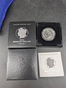 2021 United States Mint Morgan Dollar Denver With Box And COA