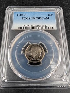 2000-S Roosevelt Dime PCGS PR69DCAM