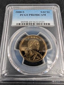 2000-S Sacagawea Dollar PCGS PR69DCAM