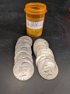 24 1972-D And P Eisenhower Dollars