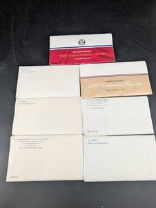 U.S. Mint Uncirculated Coin Sets, 1971-1987 (Lot of 7)