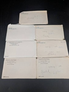 U.S. Mint & Treasury Department Coin Envelopes, 1970-1973 (Lot of 6)