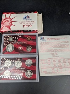 1999 United States Mint Silver Proof Sets