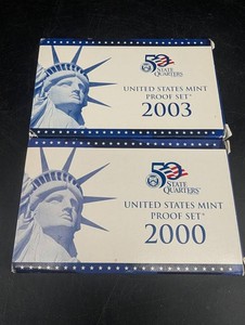 United States Mint State Quarters Proof Sets 2000 & 2003 (Lot of 2)