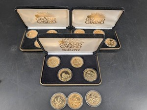 Grand Casino Mille Lacs Wildlife Collector Coin Collection, 15 Pieces