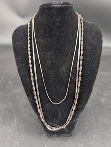 Sterling Silver Necklaces (Lot of 3)