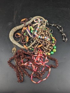 Assorted Beaded Necklaces And Jewelry