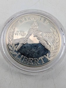 1996-S US Olympic Torch Relay 90% Silver Dollar