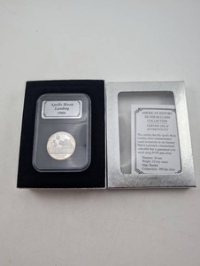 Apollo Moon Landing .999 Fine Silver Commemorative Coin