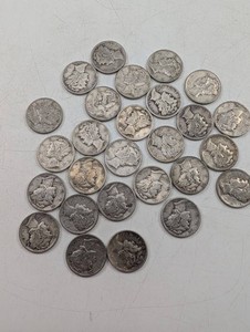 Vintage Mercury Dimes - 90% Silver (Lot of 27)