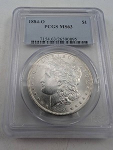 1884-O Morgan Silver Dollar PCGS MS63