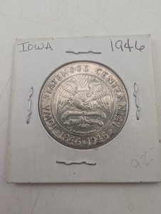 1946 Silver Iowa Centennial Commemorative Half Dollar