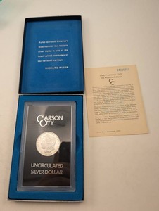 1883 Carson City Morgan Silver Dollar With Case