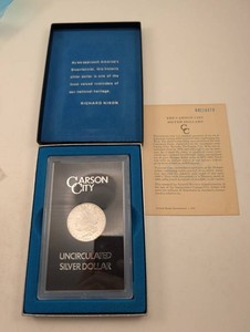 1884 Carson City Morgan Silver Dollar With Box