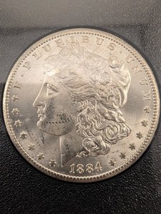 1884 Carson City Morgan Silver Dollar With Box