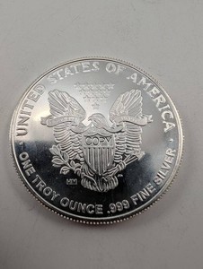American Eagle Design Coin, 1 Troy Ounce .999 Fine Silver