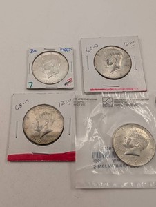 BU 1968-D Kennedy Half Dollars (Lot of 3) 40% Silver