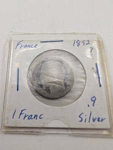 France 1852 1 Franc Silver Coin