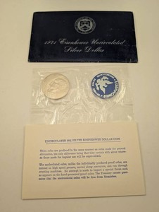 1971 Eisenhower Uncirculated 40% Silver Dollar