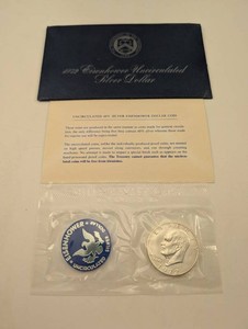 1972 Eisenhower Uncirculated 40% Silver Dollar