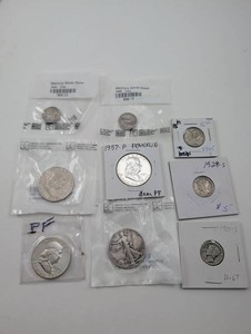 United States Silver Coin Lot - 7 Pieces