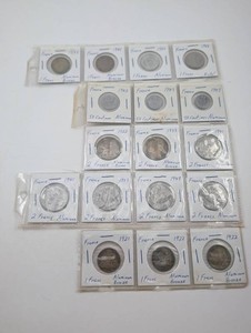 France Coin Collection, 17 Pieces