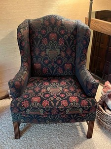 Wingback Chair - Upholstered Floral Accent Chair