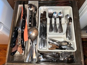 Flatware and Kitchen Knife Mixed Lot - Serving Utensils