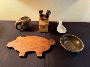 Kitchen & Tableware Mixed Lot - Wusthof Block, Ceramic & Wood Pieces