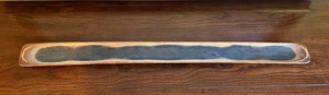 Wooden Serving Tray - Long Rectangular Recessed Panel