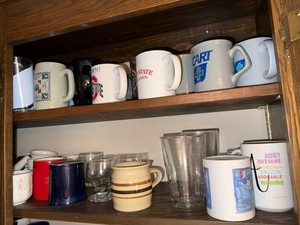 Coffee Mugs & Glassware Mixed Lot - Ohio State, CART & Wells Fargo