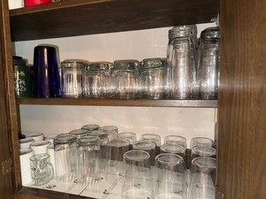Drinkware Mixed Lot - Crate & Barrel Mugs, Glass Tumblers & Assorted Mugs