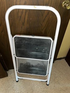 Step Stool - Folding 2-Step Ribbed Tread