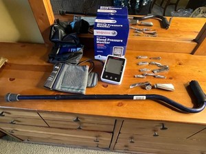 Health & Personal Care Mixed Lot - Walgreens Monitor, Cane & Nail Clippers