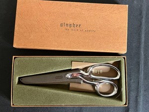 Sewing Shears - Vintage Gingher Dressmaker Scissors With Case