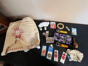 Sewing & Quilting Supplies - OLFA Rotary Cutters, Fabric & Notions Mixed Lot