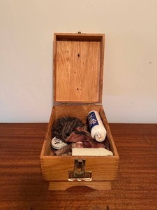 Shoe Shine Box - Griffin Shinemaster Wooden Shoe Care Set