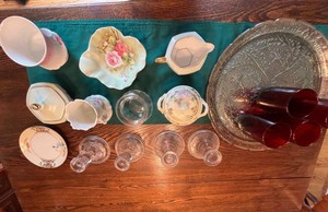 Vintage China & Glassware Mixed Lot - Noritake, Schaser, Silesia & More