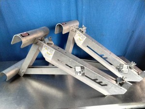 A  pair of  Werner Model AC10-14-02 (AC10-14-02S) aluminum ladder jacks