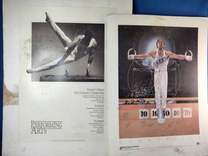 Two vintage gymnastics promotional prints and posters