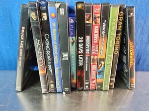 A small collection of movies and a video game