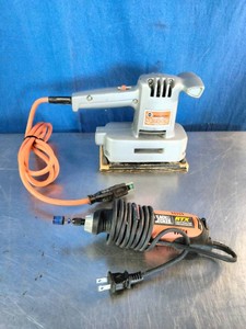 Black & Decker Model No. 7420 or U-240 series) with an orange power cord, and  Black & Decker RTX 3-speed rotary tool.