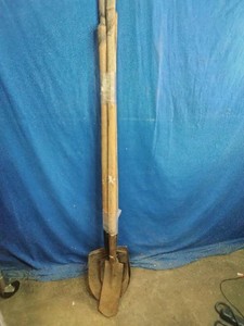 3 Spade Shovels and one Specialty Shovel