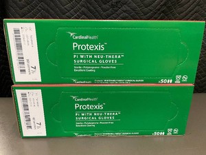 Lot of 2 Boxes Cardinal Health Protexis Surgical Gloves Size 7.5