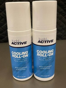 Kribl Active Cooling Roll-On 2-Pack - Camphor & Menthol, All Natural Pain Relief