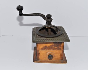 Antique Wooden Coffee Grinder
