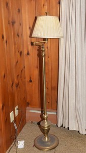 Vintage Heavy Metal Floor Lamp
